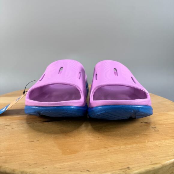 Hoka One One Ora Recovery Slide 3 Mens Size 12 Cyclamen Coastal Sky Sandals NEW - Picture 2 of 9